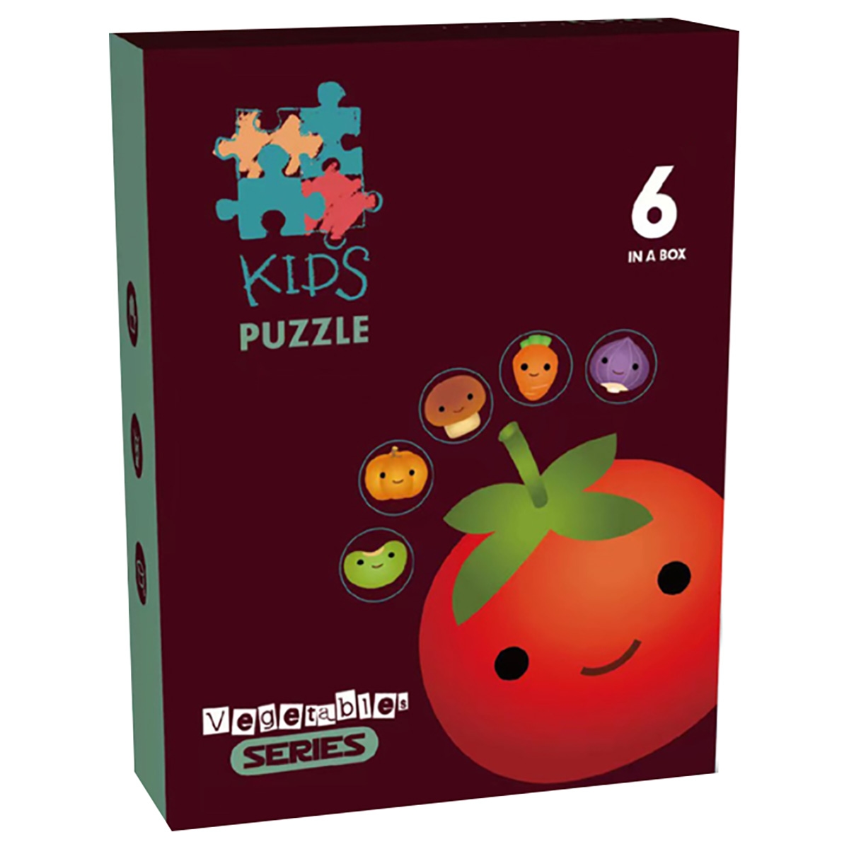 ليتل ستوري أحجية تعليمية ومسلية لمطابقة الخضروات 6 في 1 للجنسين، 3-4 سنوات