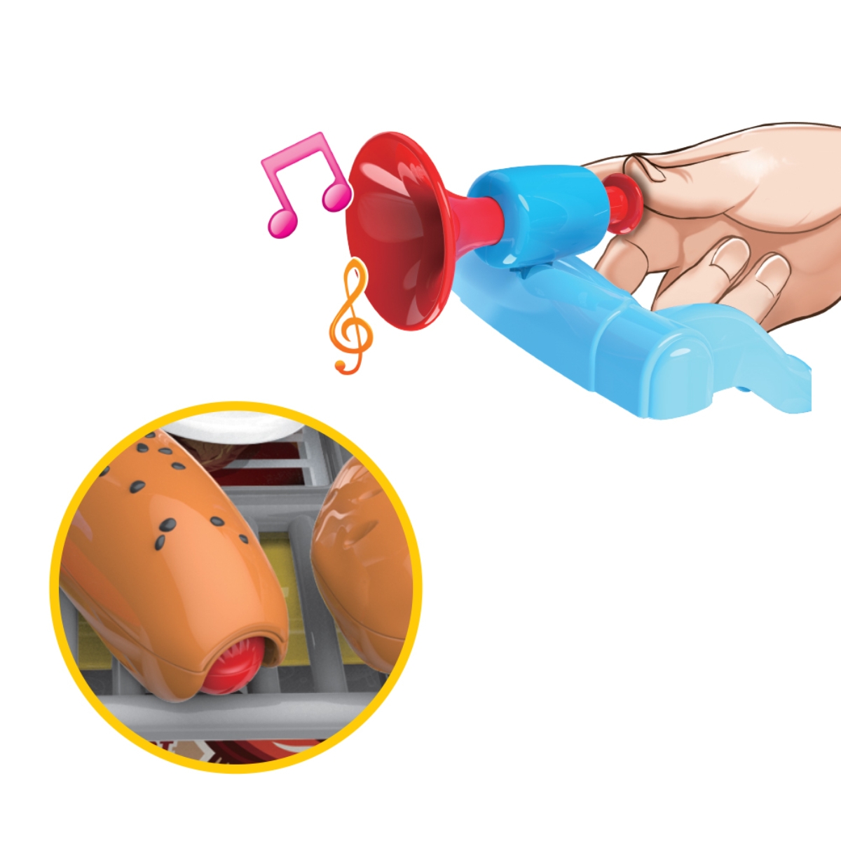 ليتل ستوري مجموعة لعب محطة شواء/عربة طعام للجنسين، 3-4 سنوات