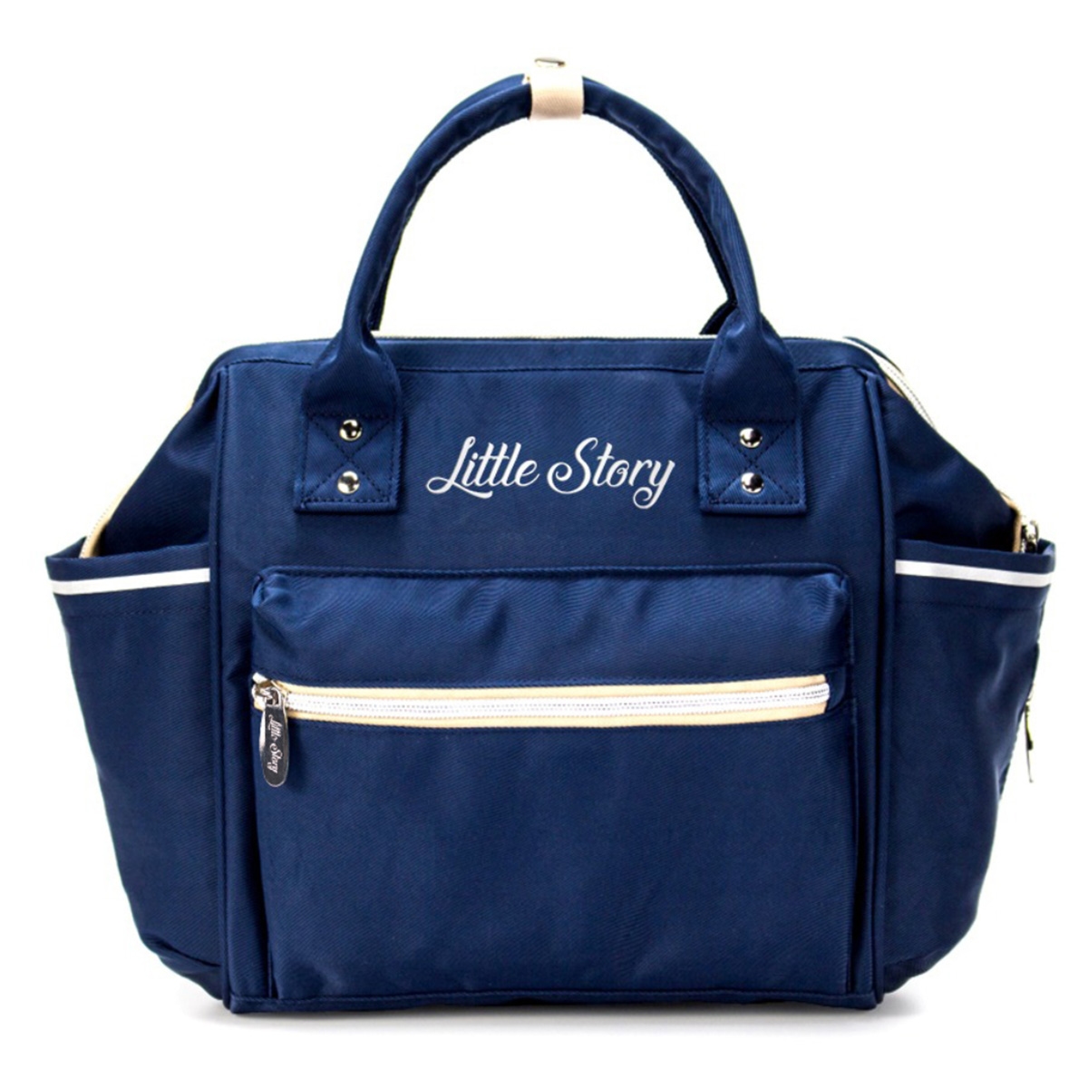 ليتل ستوري حقيبة حفاضات آيس بلون أزرق وبيج للأطفال