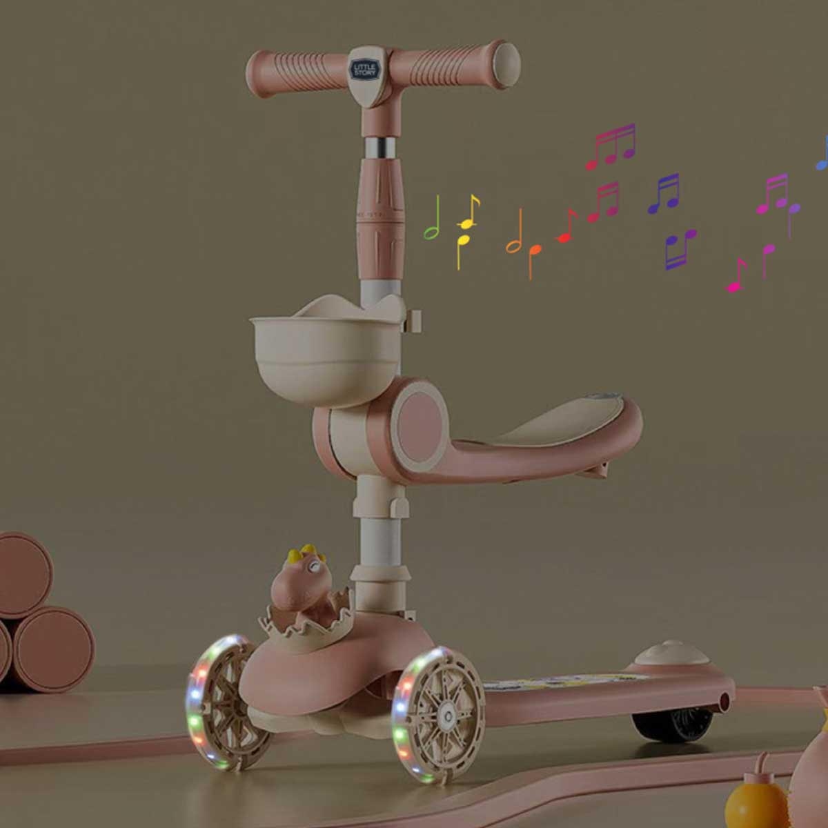 ليتل ستوري سكوتر أطفال ديناصور، للجنسين، 6-8 سنوات