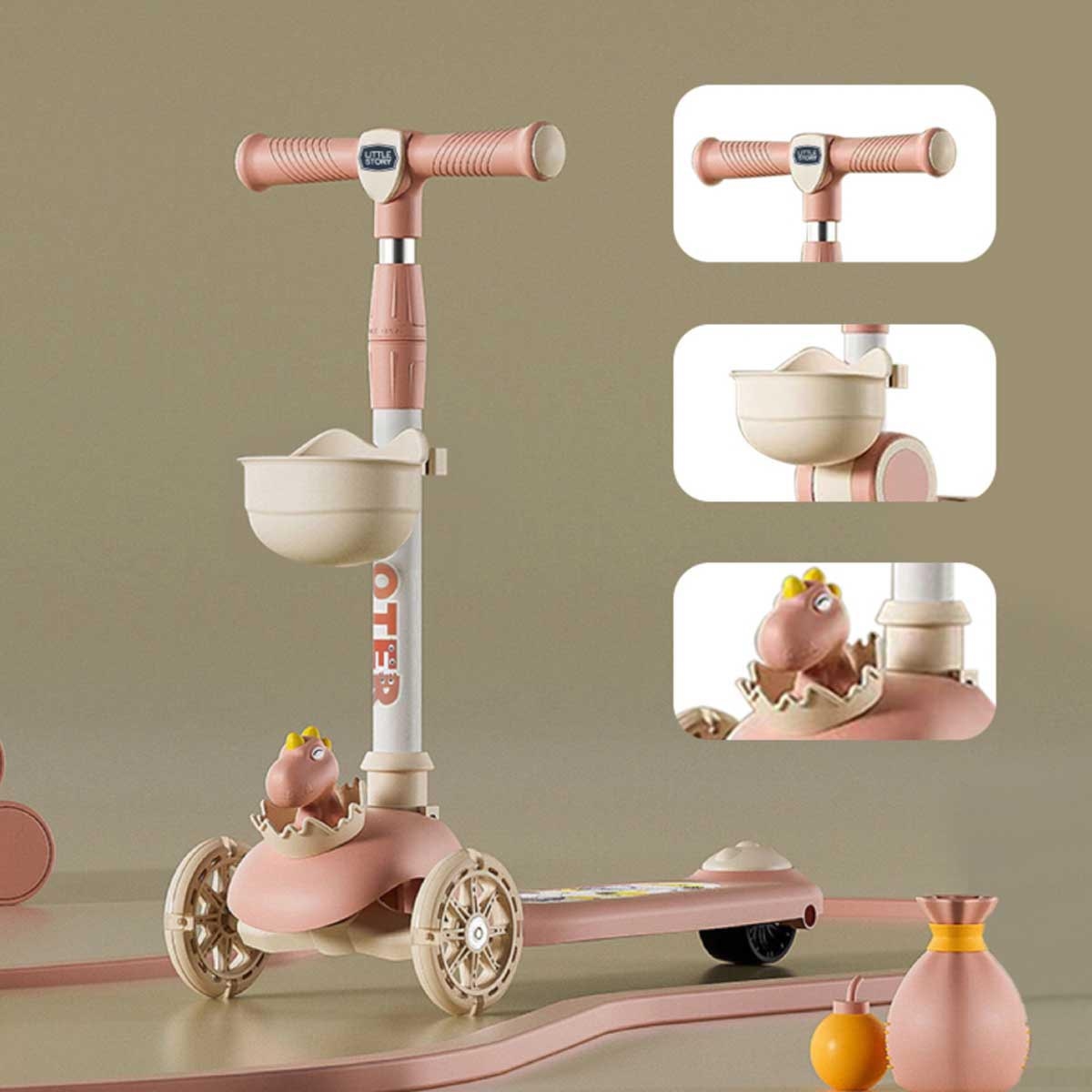 ليتل ستوري سكوتر أطفال ديناصور، للجنسين، 6-8 سنوات