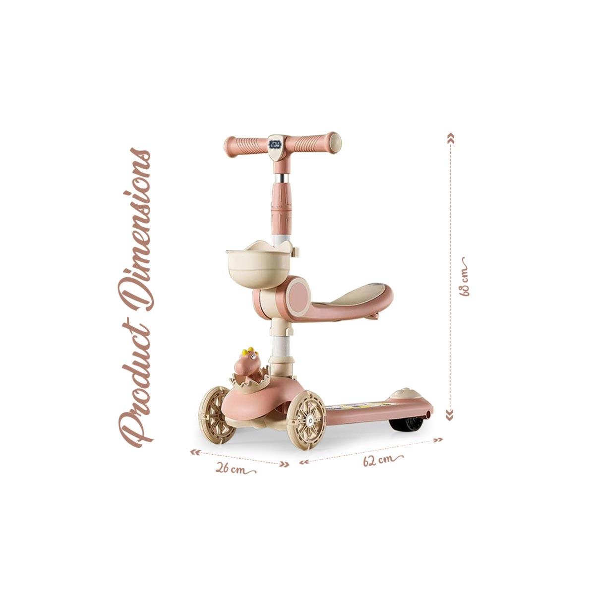 ليتل ستوري سكوتر أطفال ديناصور، للجنسين، 6-8 سنوات