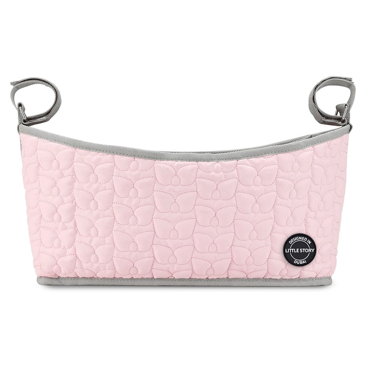 Little Story Pink Quilted Premium Stroller Bag Toddler, 0-2 Years