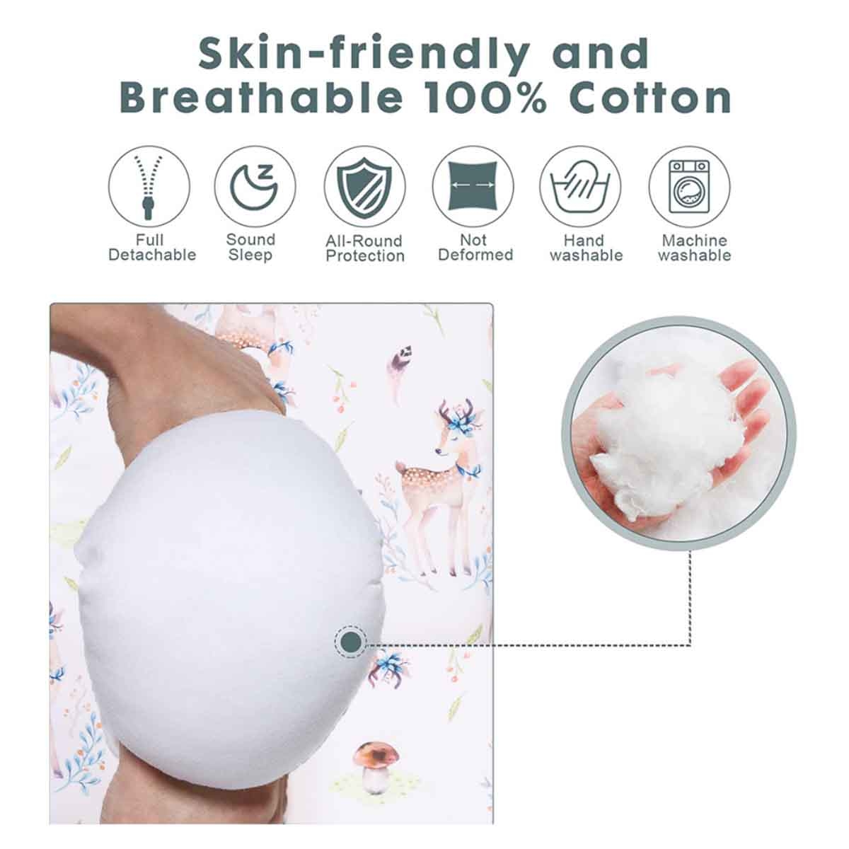 ليتل ستوري سرير استرخاء للمواليد بحشوة لينة قابلة للتنفس — رنود للأطفال، 0–2 سنة