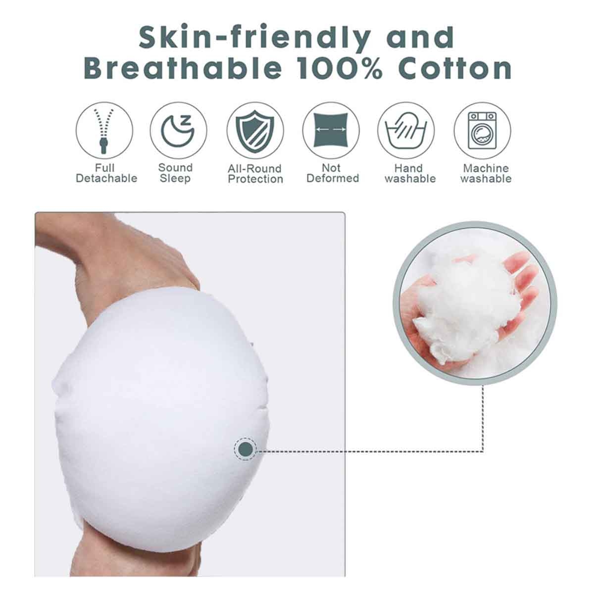 ليتل ستوري سرير استرخاء للمواليد بحشوة لينة قابلة للتنفس — رمادي سادة للأطفال، 0–2 سنة