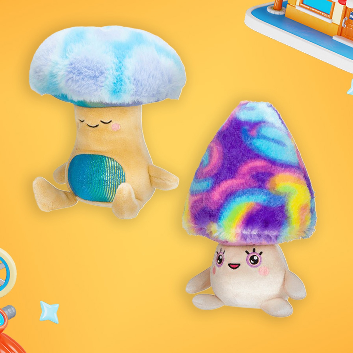 ليفنغ أون ذا فيج دمى قماشية زيك ومايسي 6 إنش للجنسين، 3-4 سنوات