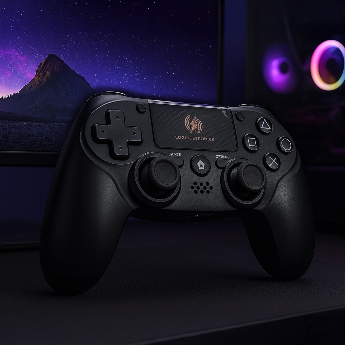 لوج إلكترونيكس يد تحكم لاسلكية لبلايستيشن 3/4 وأندرويد - أسود