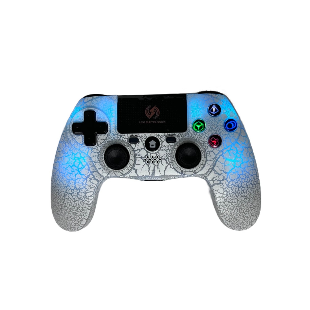 لوغ إلكترونيكس يد تحكم لاسلكية لبلايستيشن 3/4 وأندرويد تمويه أبيض