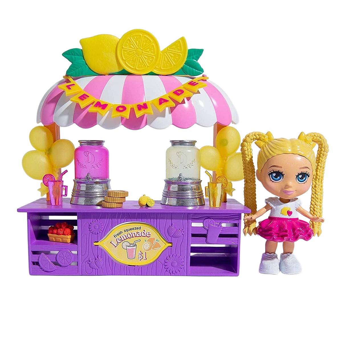 لوف، ديانا دمية بحجم 3.5 إنش ومجموعة لعب متنوعة للبنات من عمر 3 إلى 4 سنوات