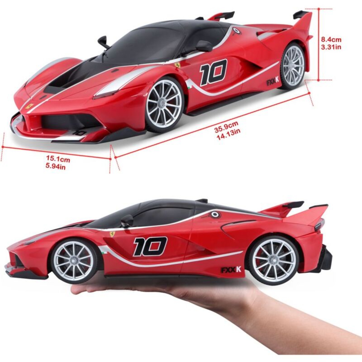 مايستو سيارة فيراري Fxx K سلسلة ستريت بمقياس 1:14 مصبوبة معدنية بتحكم عن بعد للجنسين، 3-4 سنوات