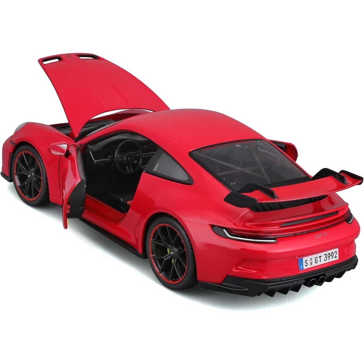 مايستو سيارة بورشه 911 GT3 2022 معدن مصبوب بمقياس 1:18 للجنسين، 8-10 سنوات