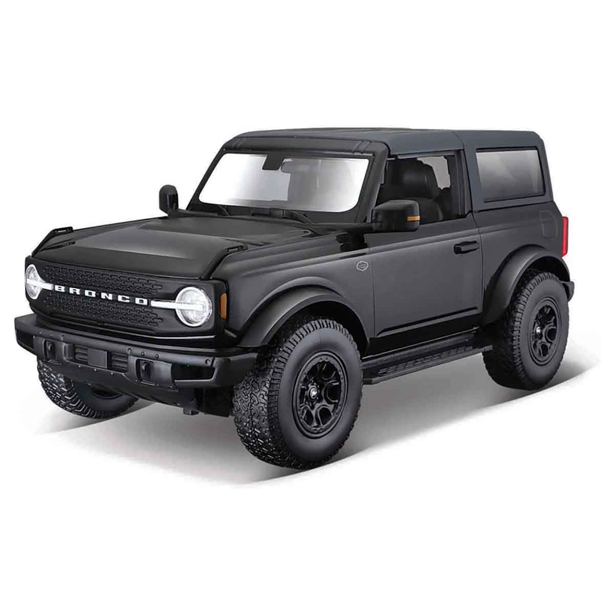 مايستو سيارة دايكاست فورد برونكو وايلد تراك سوداء بمقياس 1:18 للأولاد، من عمر 3 إلى 4 سنوات
