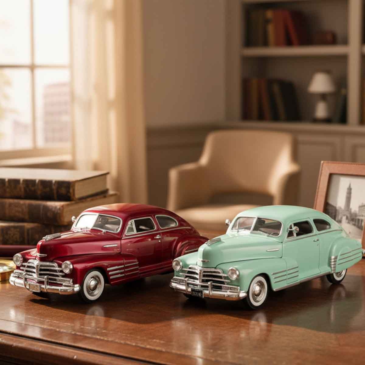 مايستو سيارة شيفروليه فليتلاين إيروسيدان 1948 معدنية 1/24 للجنسين، عمر 8-10 سنوات