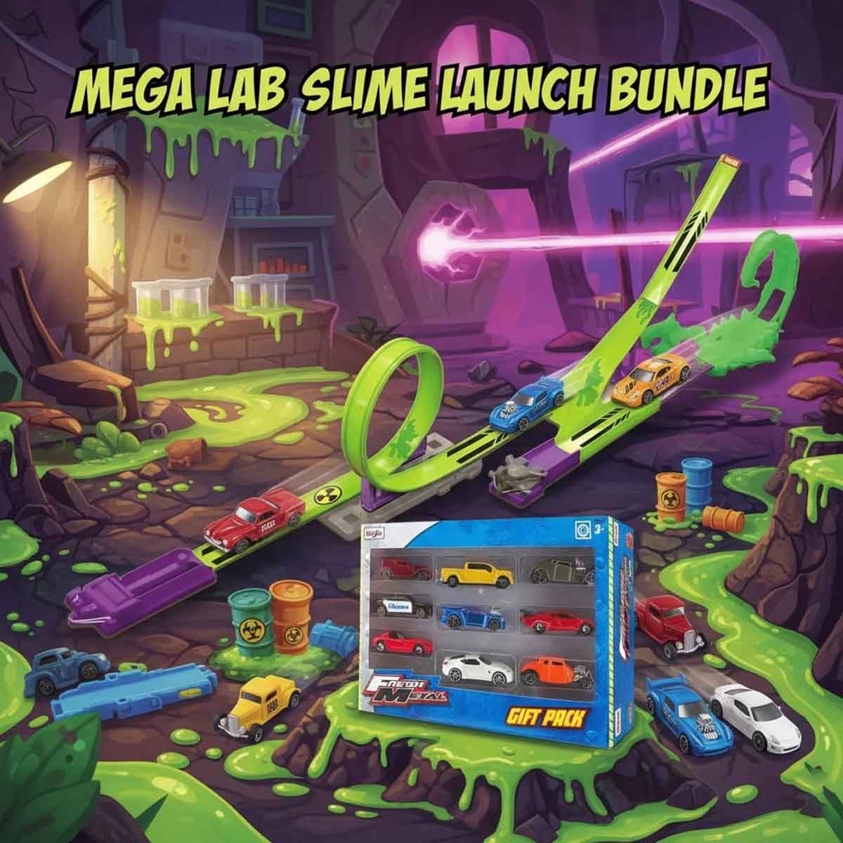 مايستو مجموعة مسار انتقام العقرب فريش ميتال 100 مع مركبة دايكاست فريش ميتال، للجنسين، 3-4 سنوات