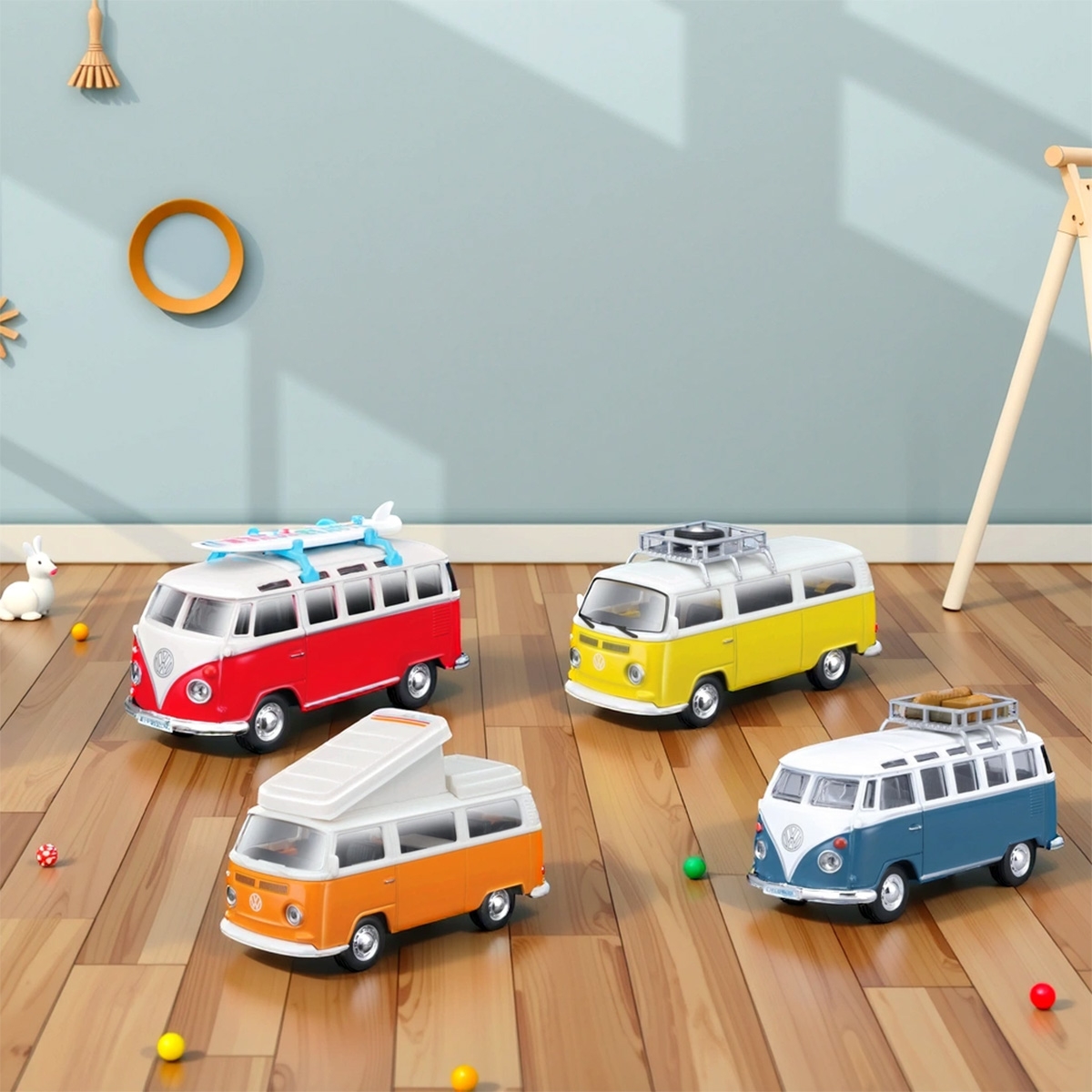 مايستو سيارات دايكاست فولكس واجن سلسلة العطلة الأسبوعية متنوعة للأولاد، 3-4 سنوات
