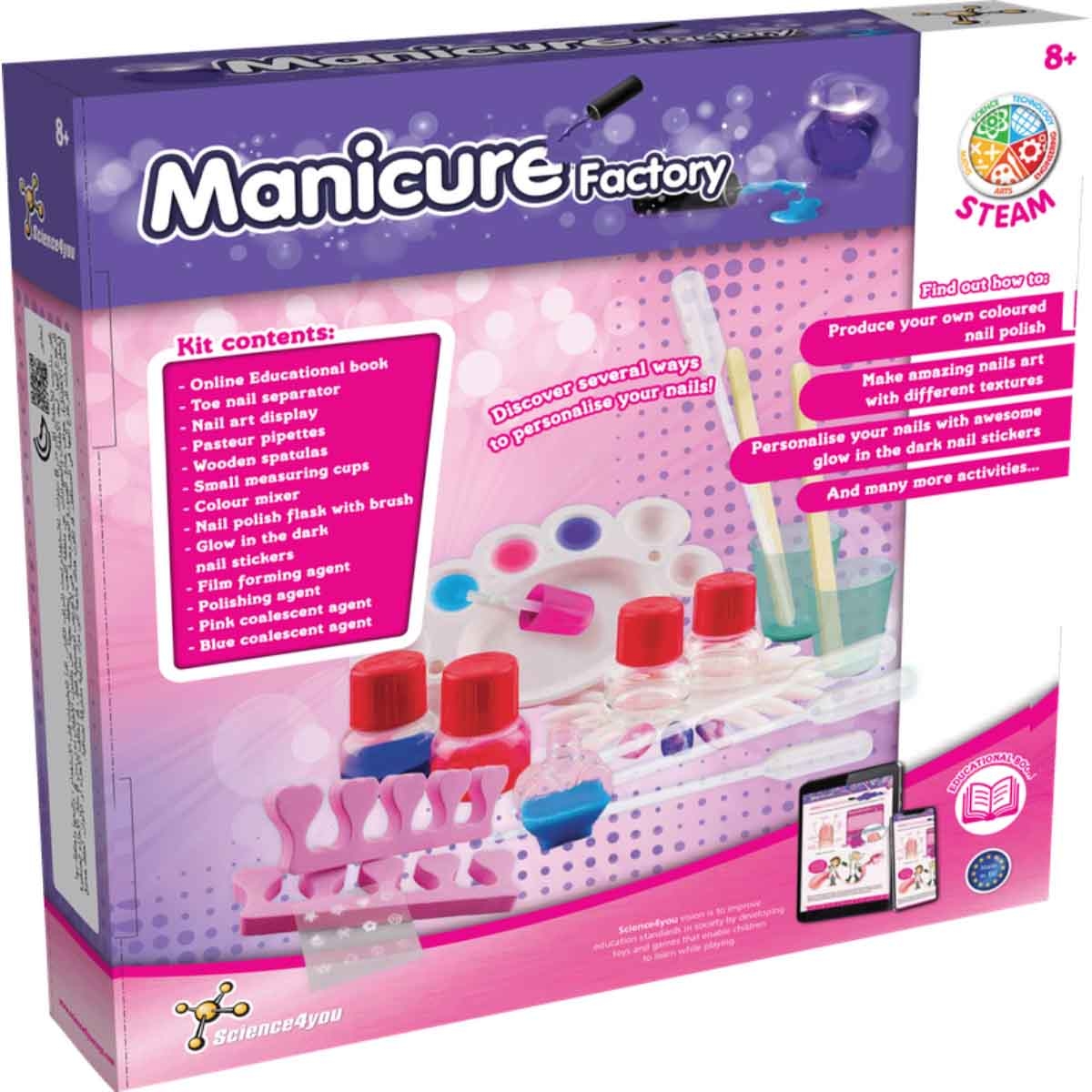 ساينس فور يو مجموعة مصنع المانيكير للجنسين، عمر 8-10 سنوات