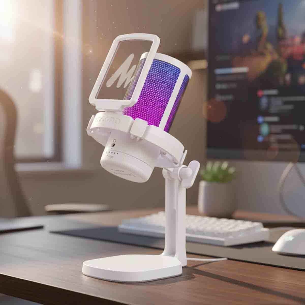 ماونوكاستر DM20 أسود مايك ألعاب RGB GamerWave USB