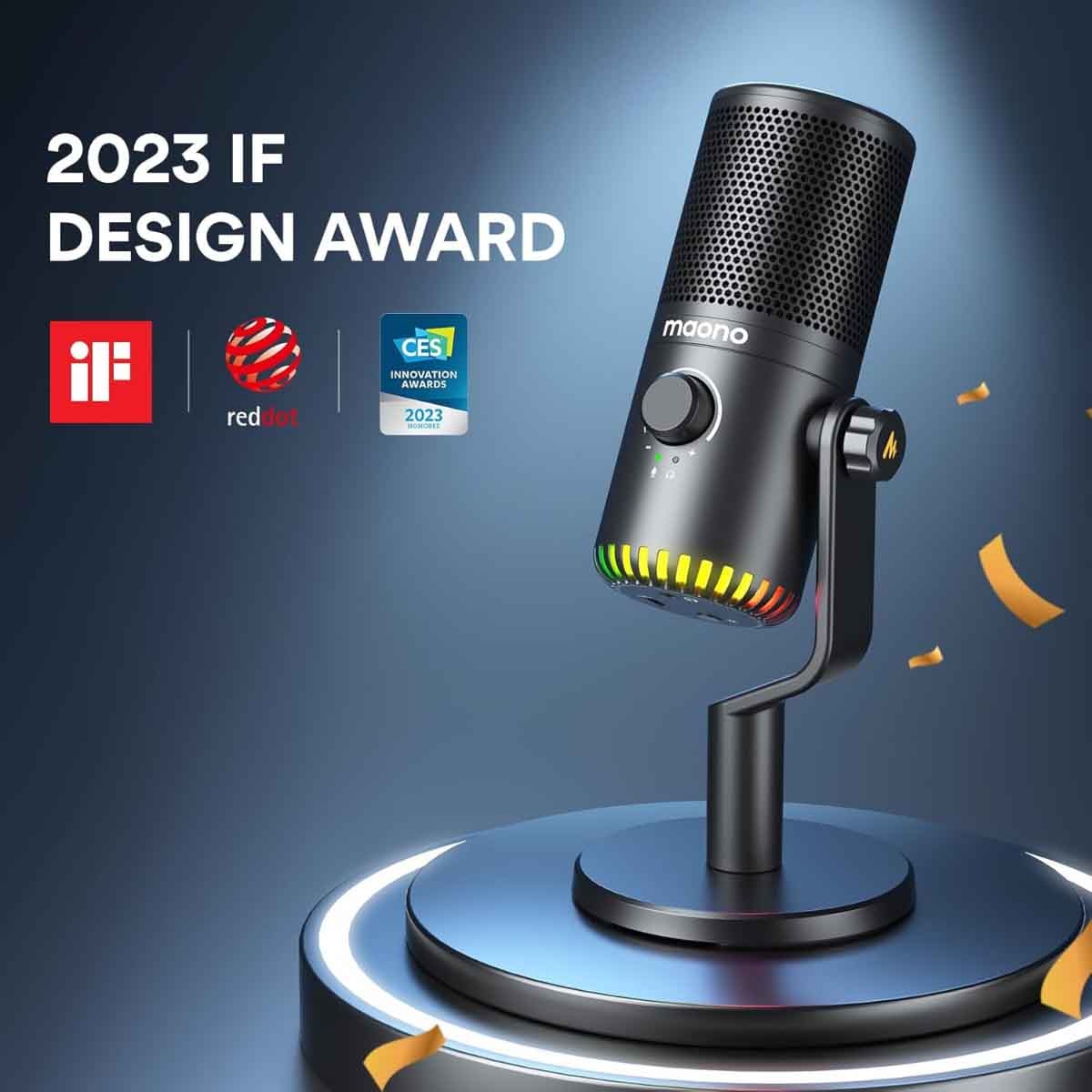 ماونوكاستر DM30 أسود ميكروفون كوندينسر USB قابل للبرمجة