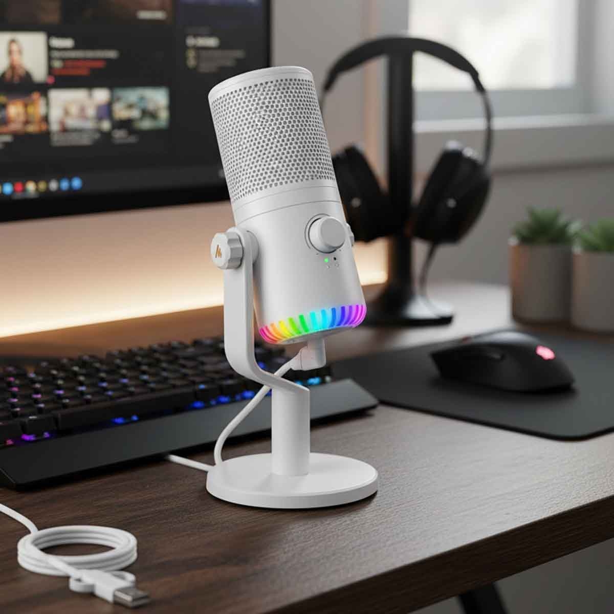 ماونوكاستر DM30 أسود ميكروفون كوندينسر USB قابل للبرمجة