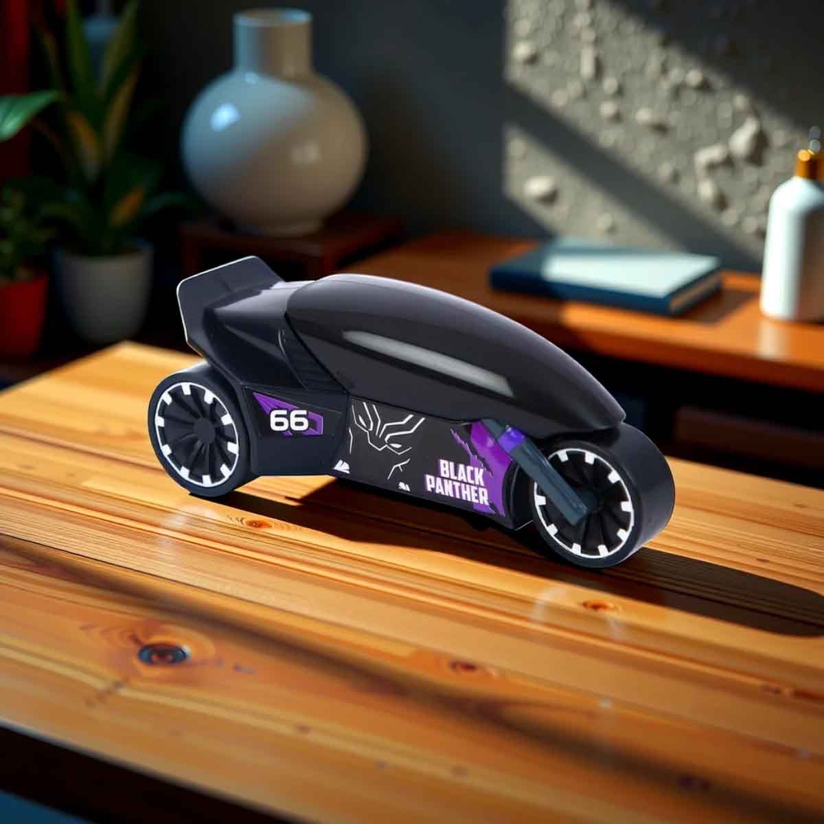 مارفل الدراجون الأقوياء دراجة بلاك بانثر النارية، للجنسين، من عمر 3 إلى 4 سنوات