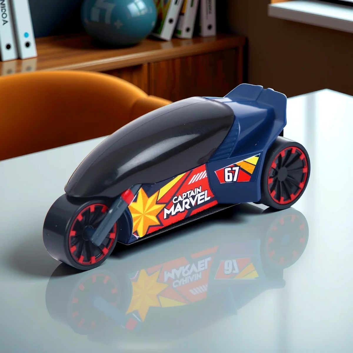 مارفل الدراجون الأقوياء دراجة كابتن مارفل النارية، للجنسين، من عمر 3 إلى 4 سنوات