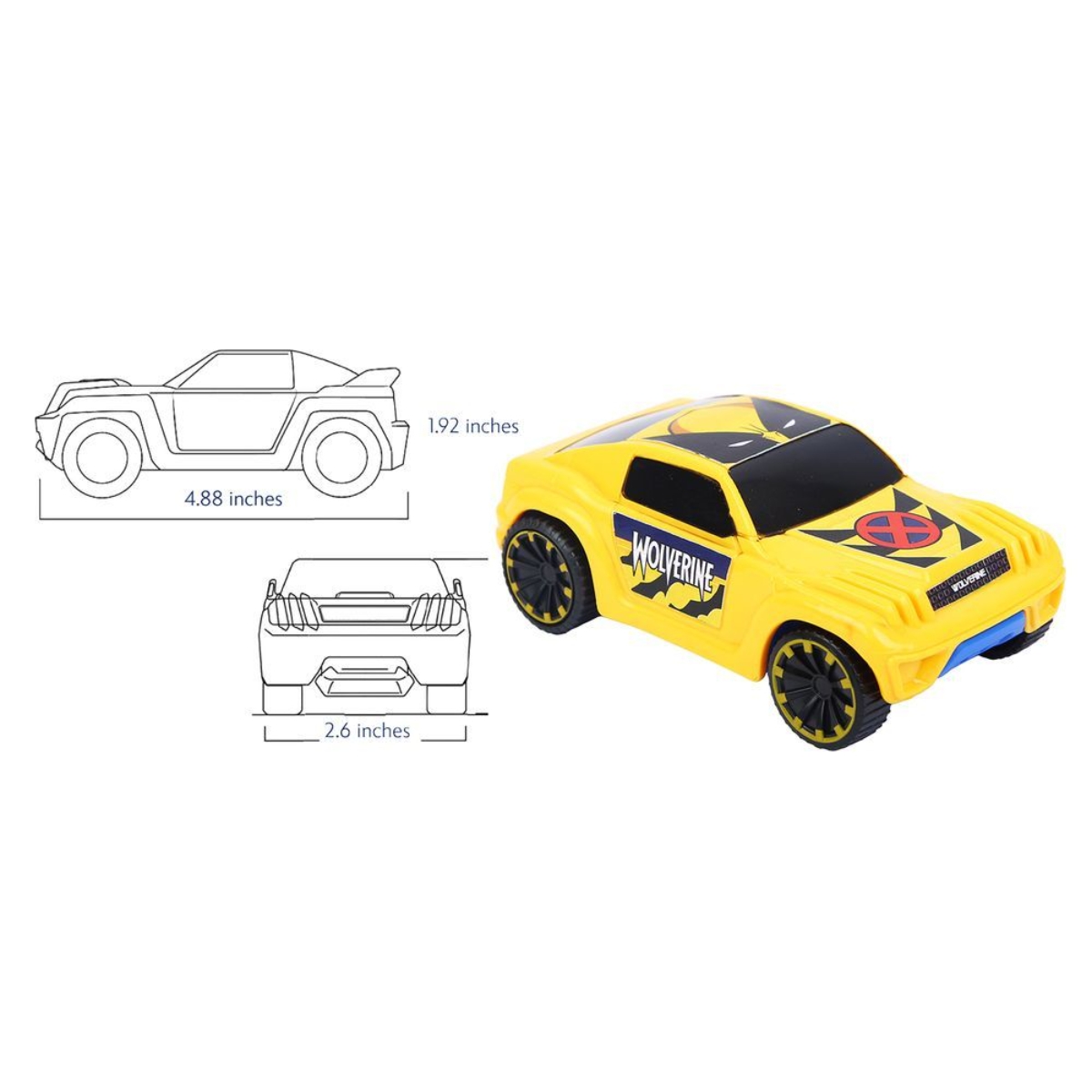 مارفل إصدار وولفرين سيارة سحب قوية SUV، للجنسين، من عمر 3 إلى 4 سنوات
