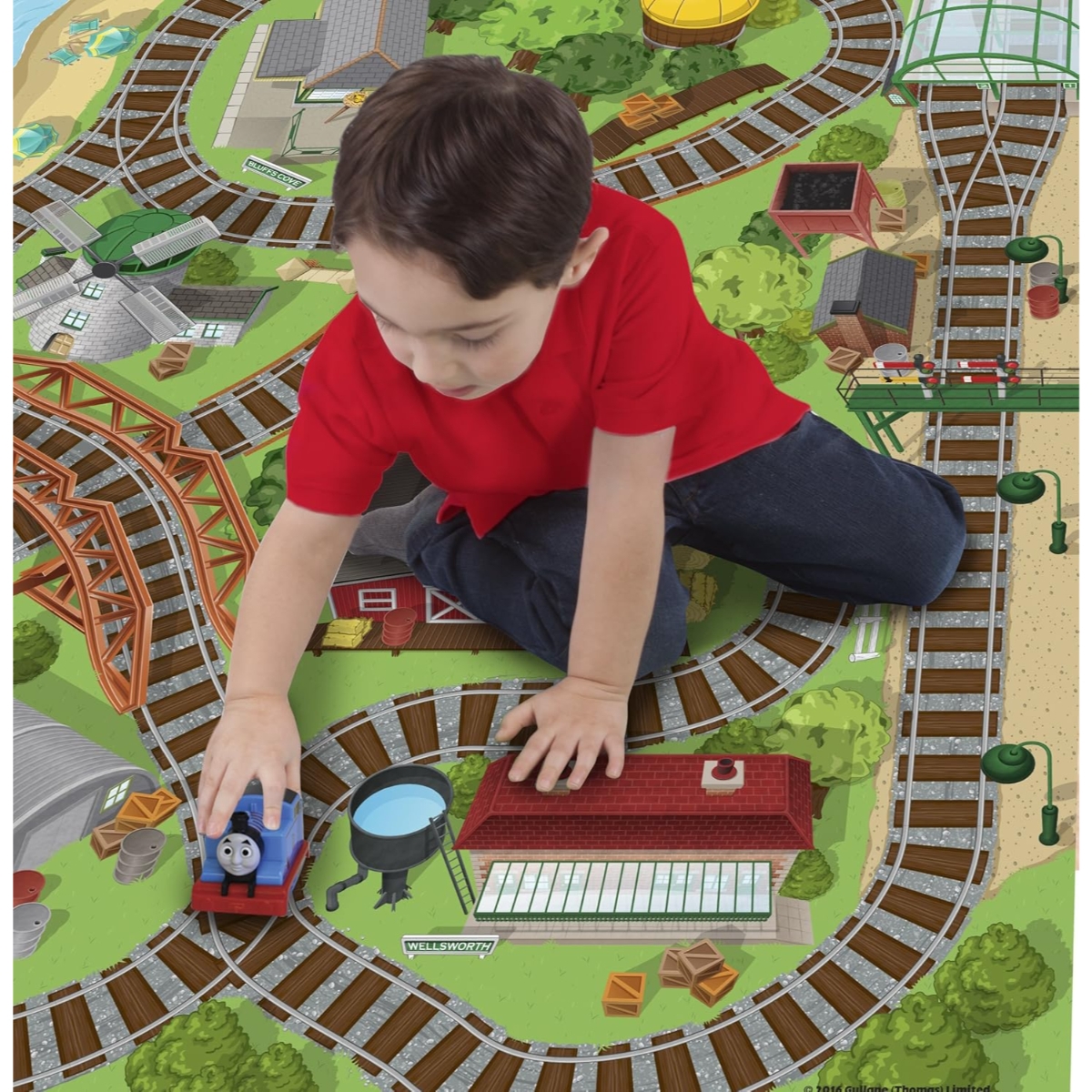 ميجا مات سجادة لعب توماس والأصدقاء الأصلية مع مركبة للجنسين، 3-4 سنوات