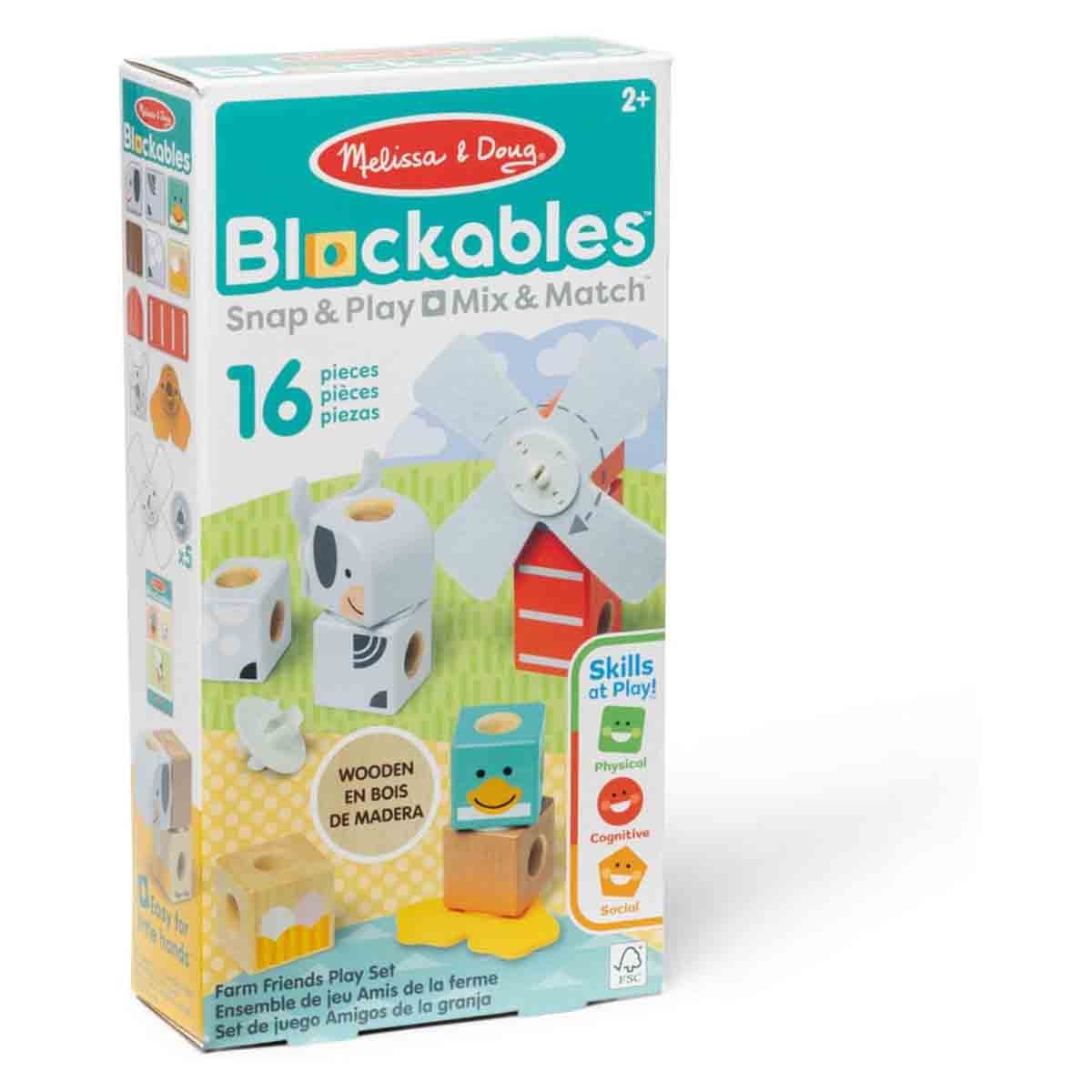 ميليسا آند دوج طقم لعب بلوكابلز أصدقاء المزرعة للجنسين من عمر 3 إلى 4 سنوات