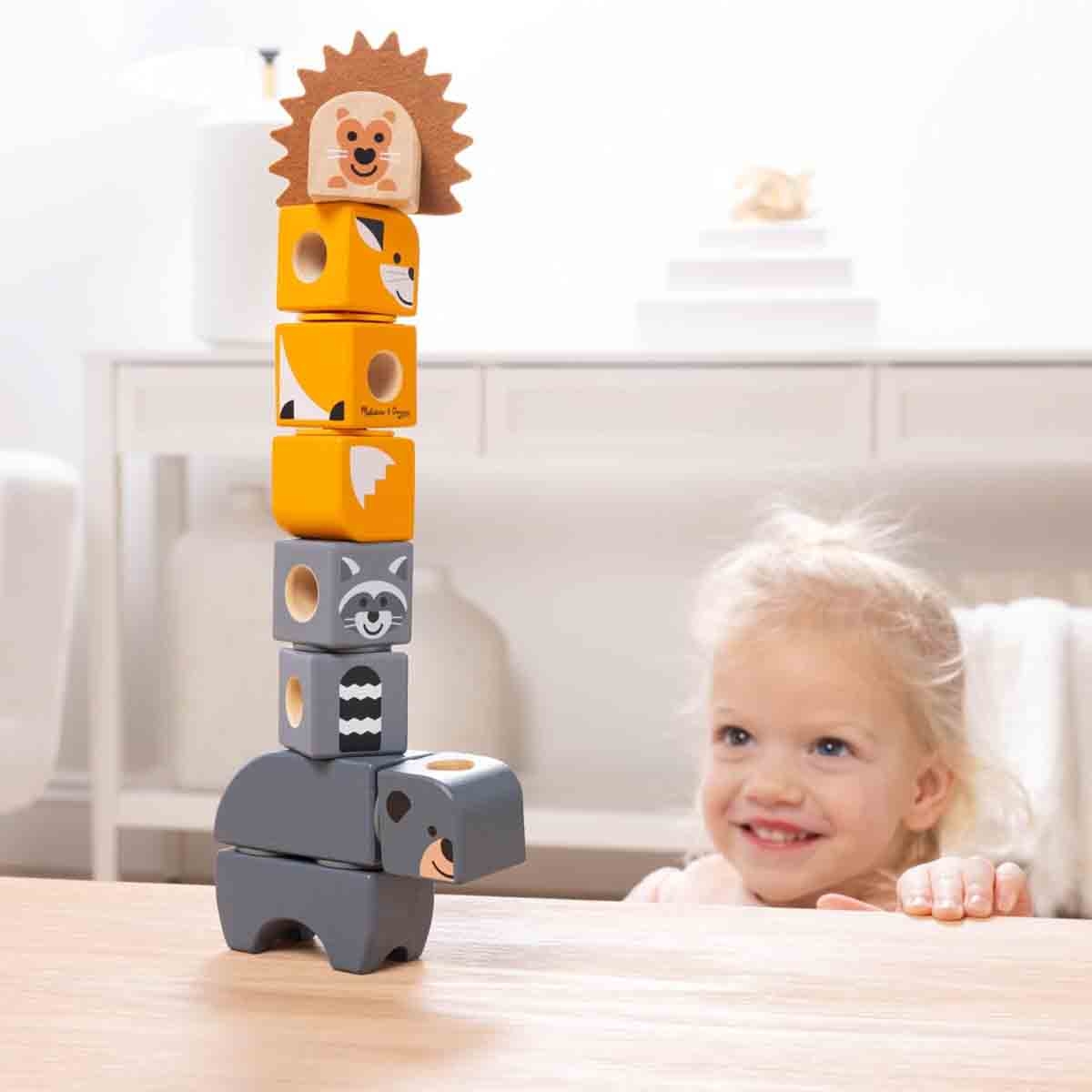 ميليسا آند دوج طقم لعب بلوكابلز أصدقاء الغابة للجنسين من عمر 3 إلى 4 سنوات