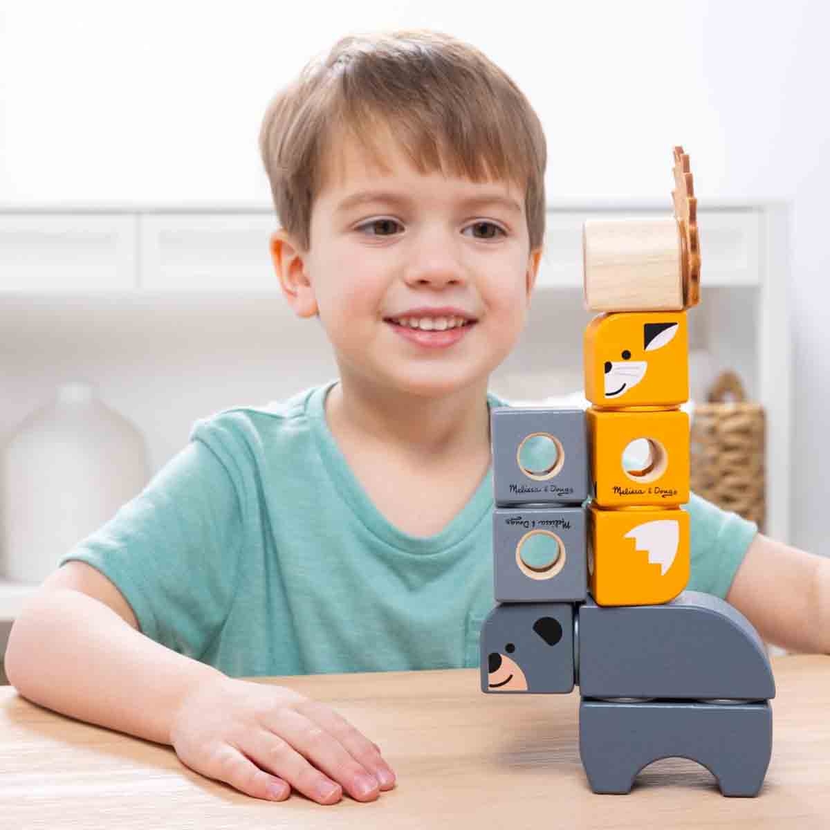 ميليسا آند دوج طقم لعب بلوكابلز أصدقاء الغابة للجنسين من عمر 3 إلى 4 سنوات