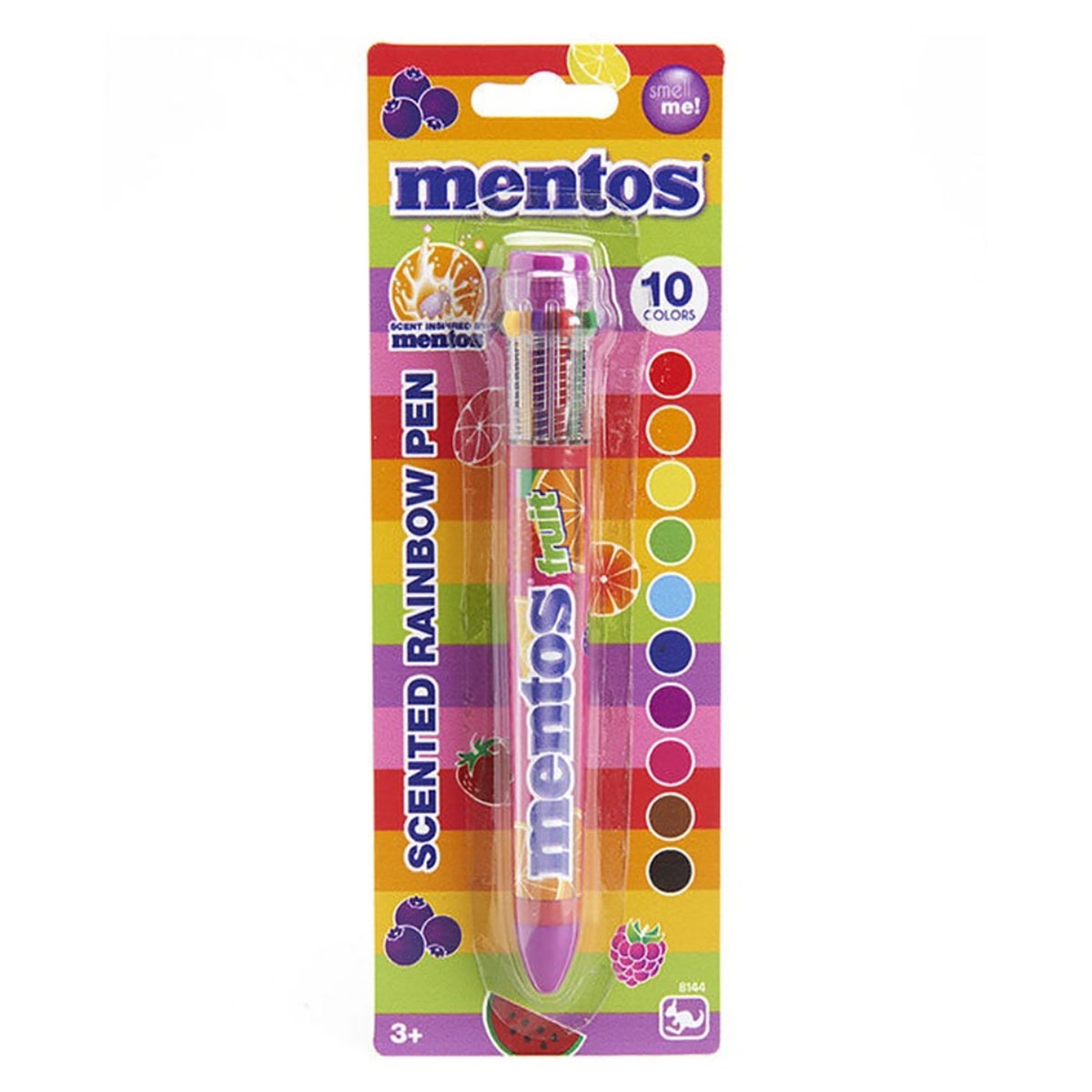 منتوس قلم قوس قزح معطر بـ10 ألوان للجنسين، 3-4 سنوات
