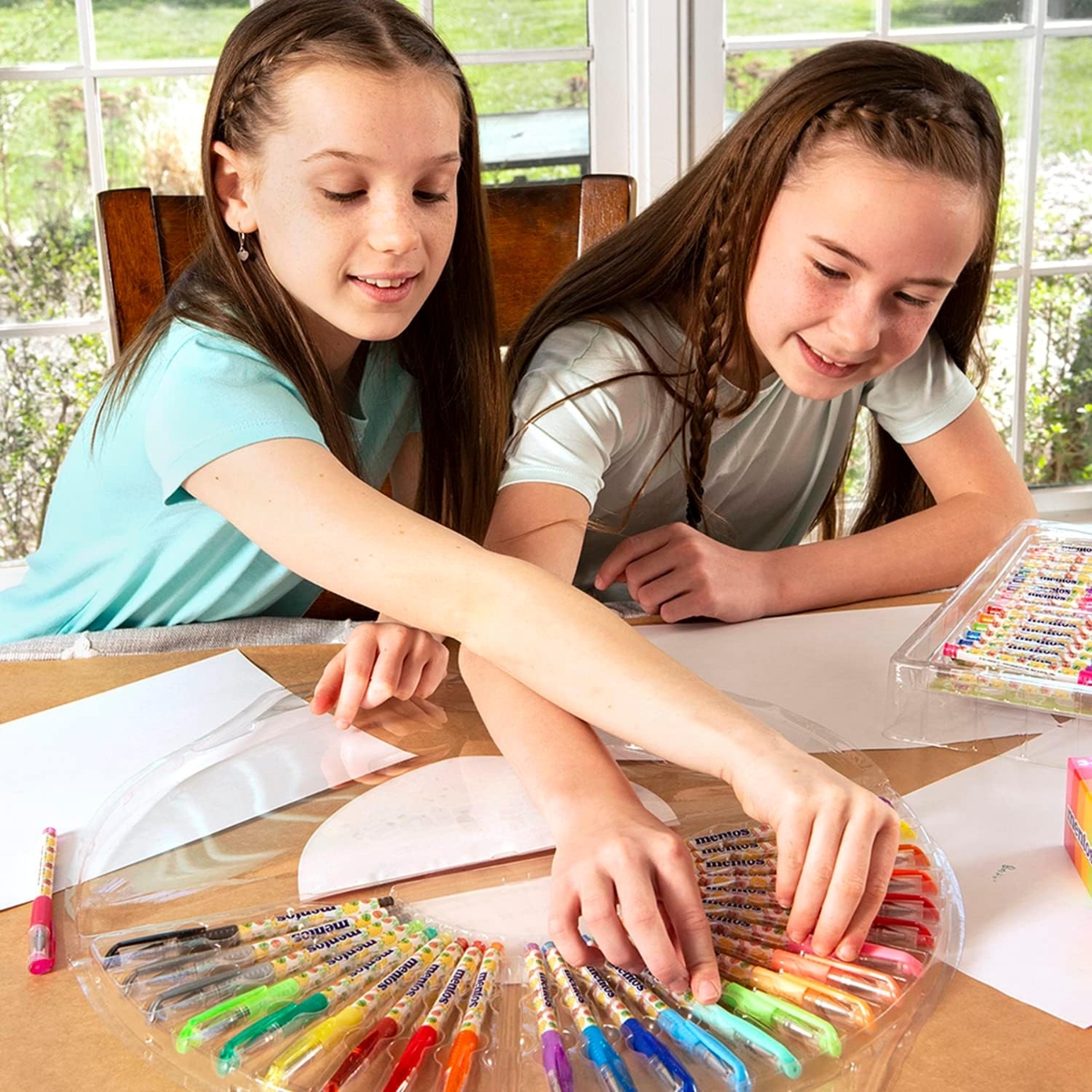 منتوس أقلام جل معطرة للجنسين، 3-4 سنوات، مجموعة من 25