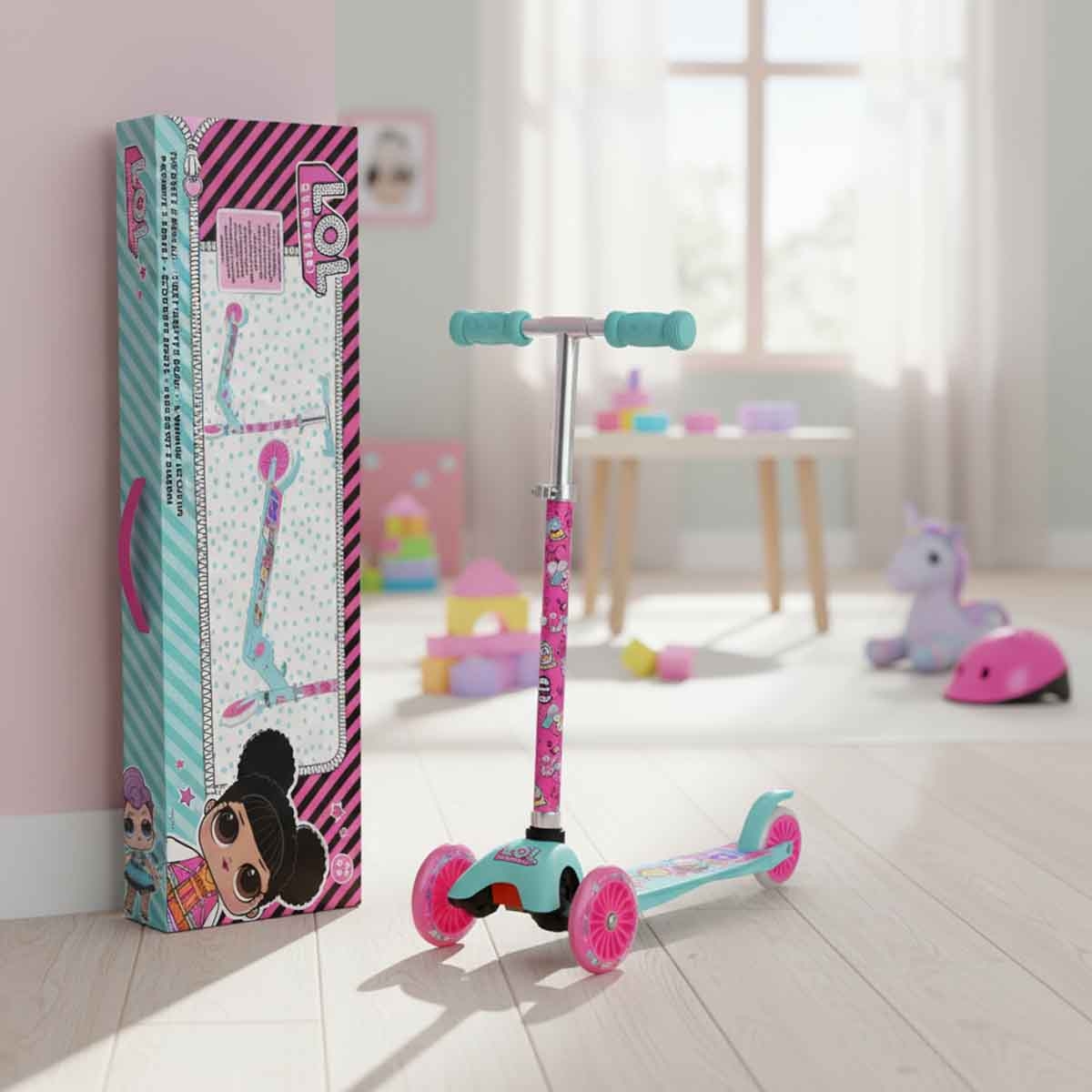 إل أو إل سيربرايز سكوتر بعجلتين للبنات، 3-4 سنوات