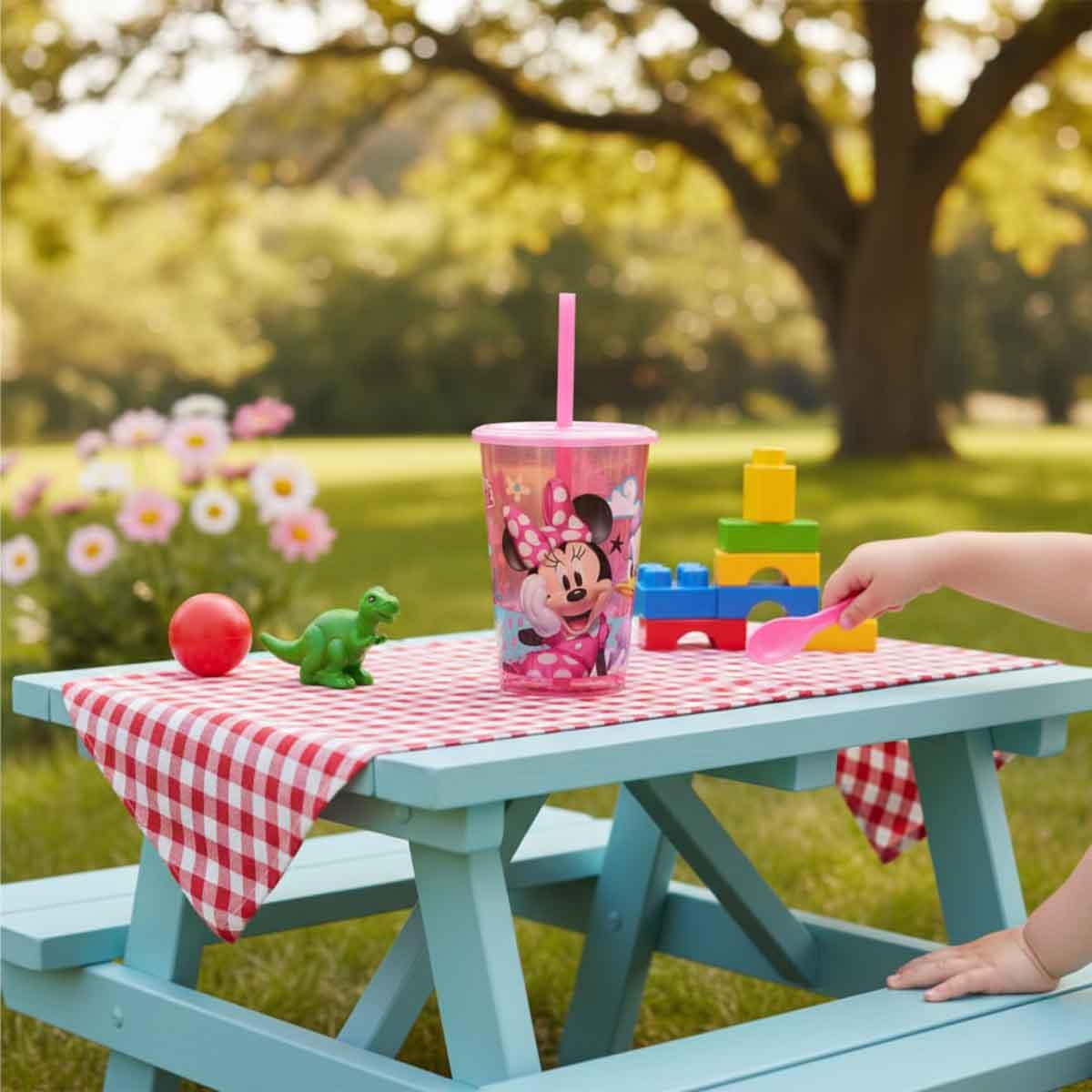 ميني ماوس كوب شفاف قابل لإعادة الاستخدام وخفيف الوزن مع شفاطة