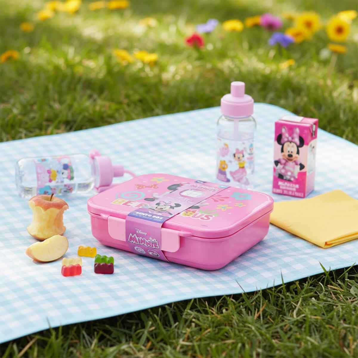 ميني ماوس صندوق غداء بنتو ديزني سعة 1100 مل مع 6 أقسام