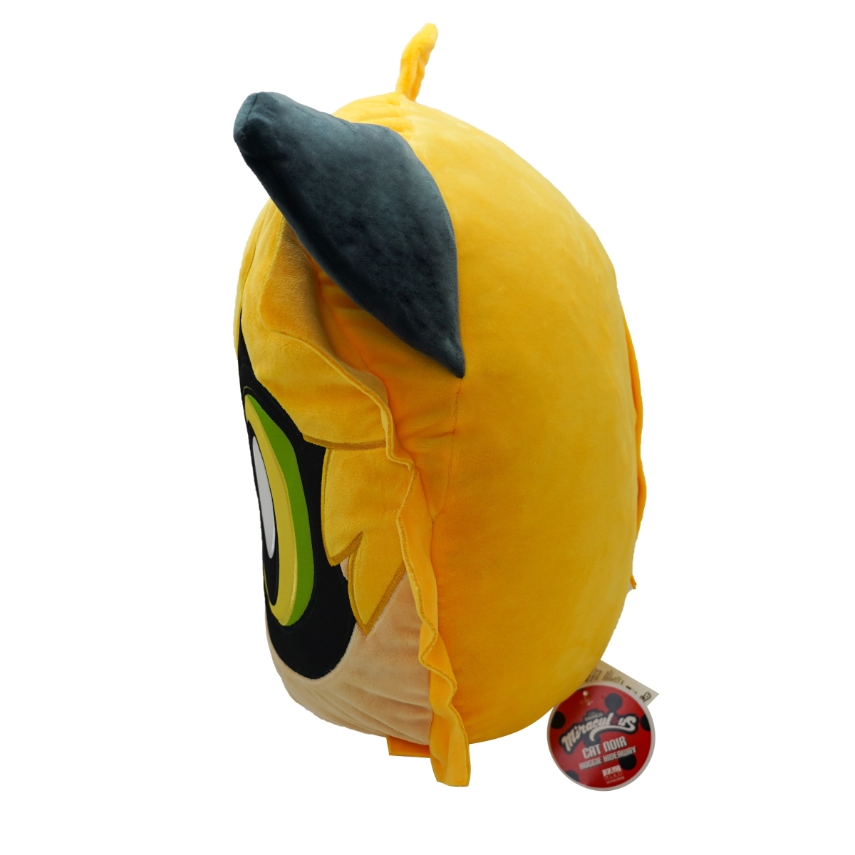 ميراكولوس وسادة محشوة كوامي كات نوار بحجم 16.5 إنش للبنات، 3-4 سنوات