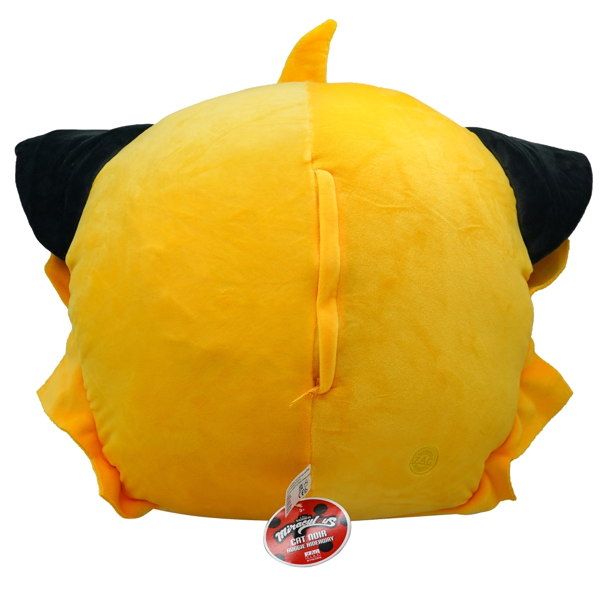 ميراكولوس وسادة محشوة كوامي كات نوار بحجم 16.5 إنش للبنات، 3-4 سنوات