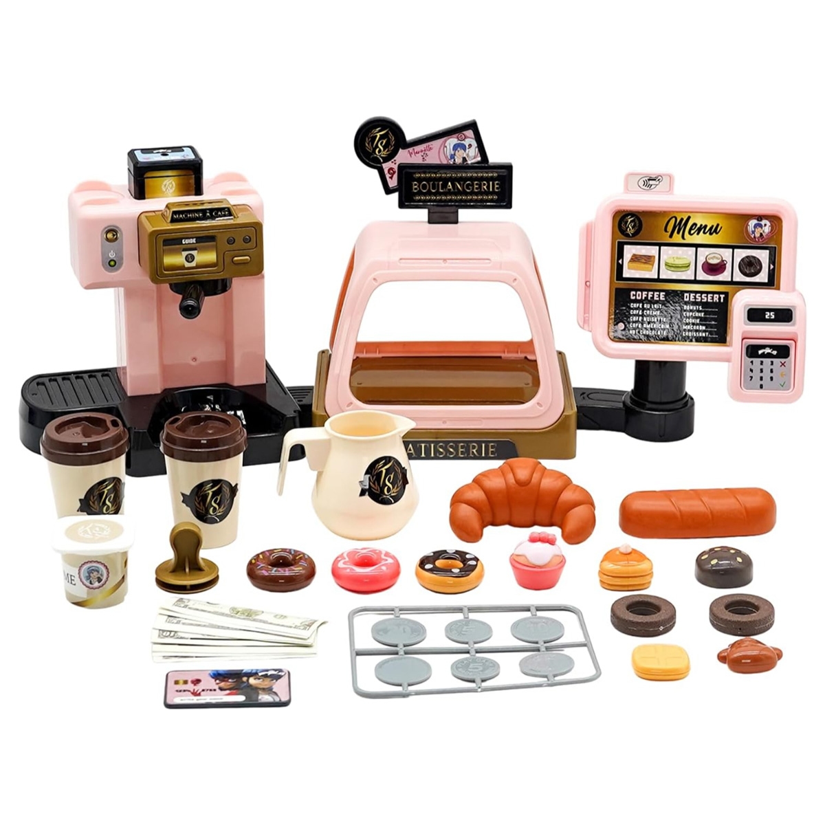 ميراكولوس مجموعة آلة تسجيل باريس كافيه للبنات، 3-4 سنوات