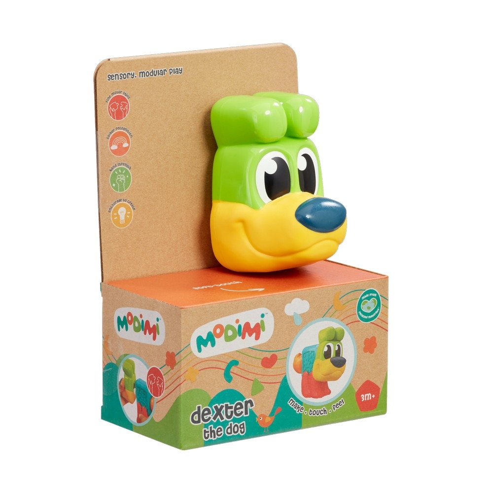 موديمي ديكستر الكلب لعبة حسّية للرضّع من عمر 0 إلى 2 سنة
