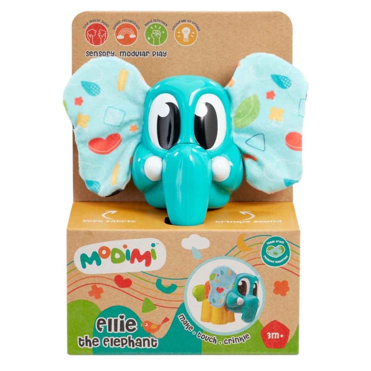 موديمي إيلي الفيل لعبة حسّية للرضّع من عمر 0 إلى 2 سنة