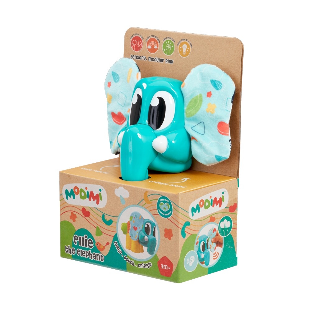 موديمي إيلي الفيل لعبة حسّية للرضّع من عمر 0 إلى 2 سنة