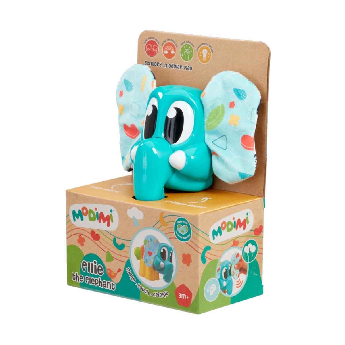 موديمي إيلي الفيل لعبة حسّية للرضّع من عمر 0 إلى 2 سنة