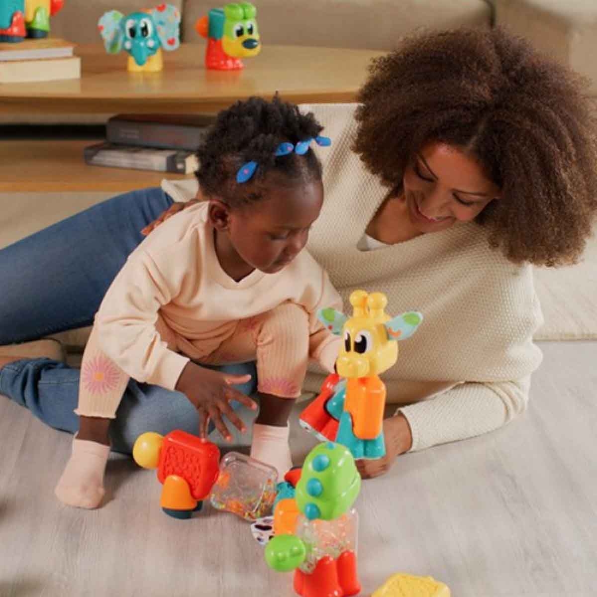 موديمي جيني الزرافة لعبة حسّية للرضّع من عمر 0 إلى 2 سنة