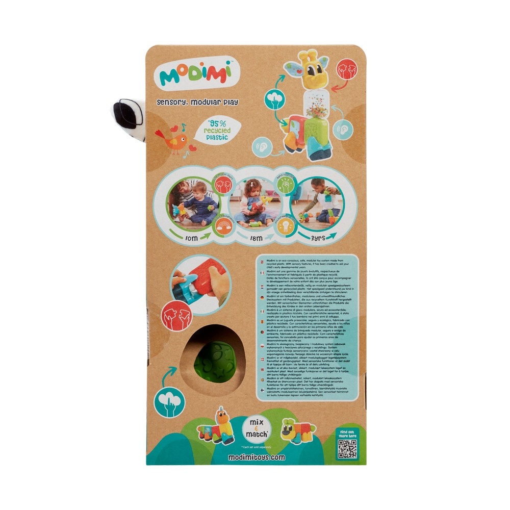 موديمي جيني الزرافة لعبة حسّية للرضّع من عمر 0 إلى 2 سنة