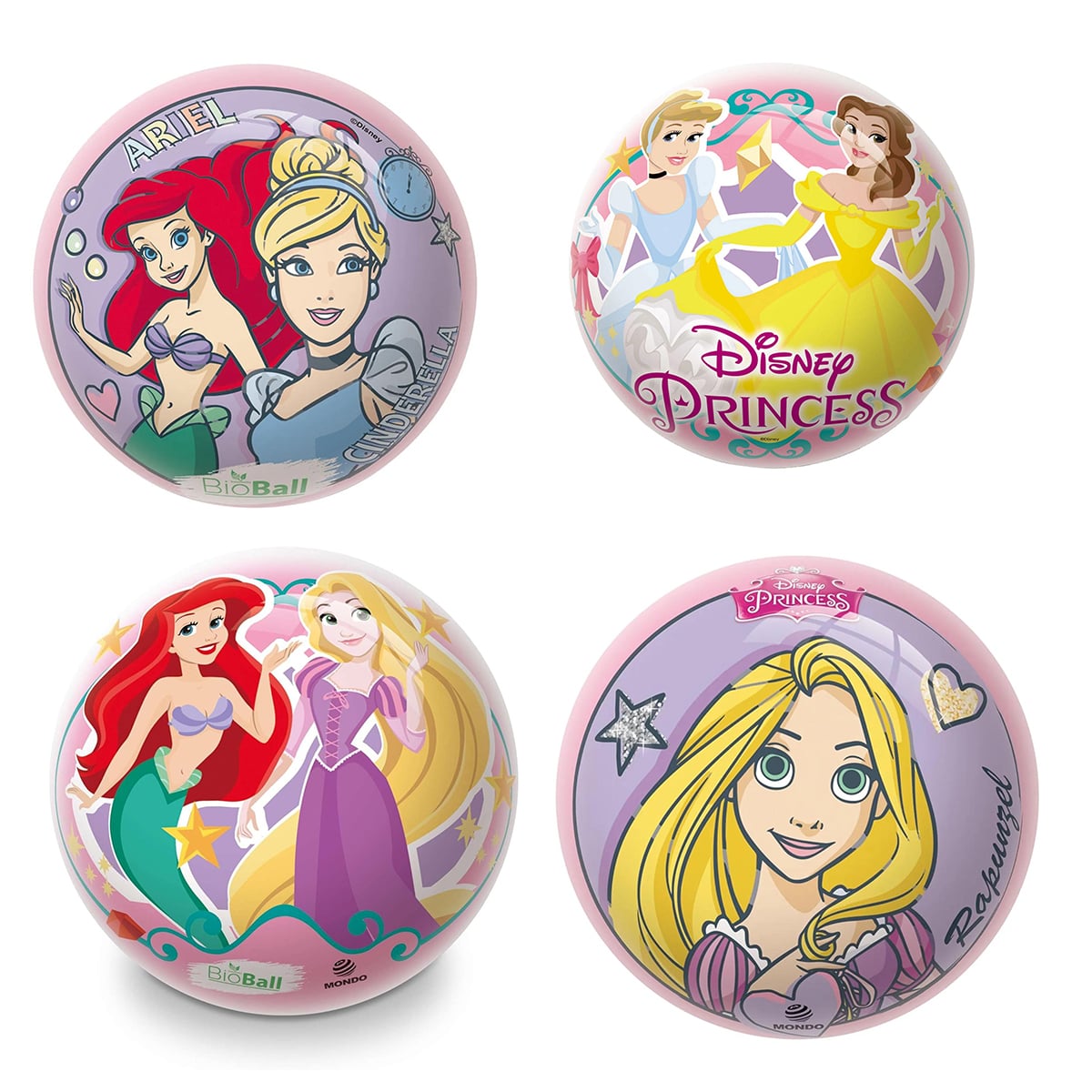 Mondo Disney Princess Assorted Inflatable Bio Ball Unisex, 3-4 Years