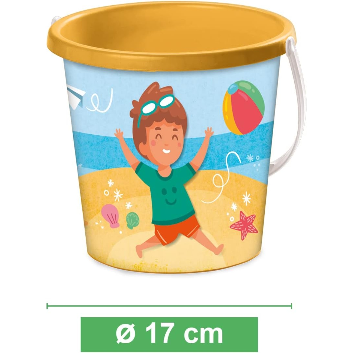 موندو مجموعة دلو شاطئ صيف سعيد للجنسين، 3-4 سنوات