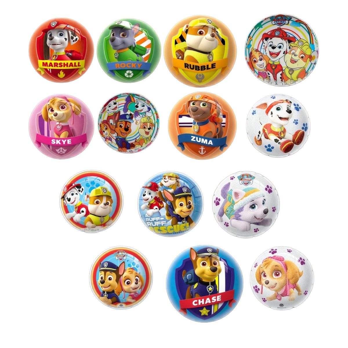 موندو كرة قابلة للنفخ بطابع باو باترول للجنسين، 3-4 سنوات