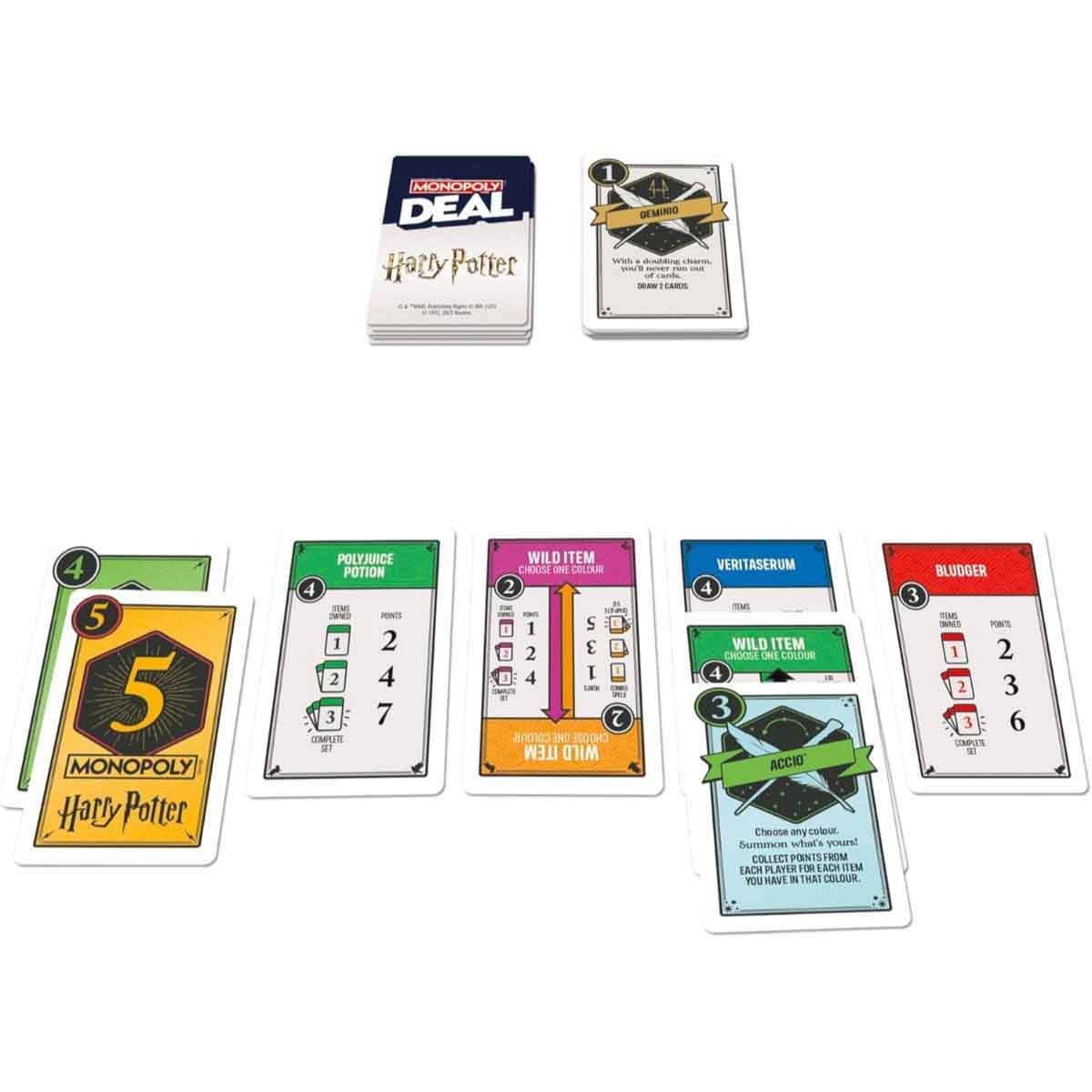 مونوبولي مجموعة لعبة مونوبولي ديل هاري بوتر مع مونوبولي جراب آند جو ولعبة اذهب إلى السجن، للجنسين، 8-10 سنوات