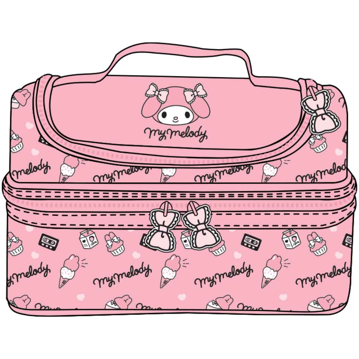 ماي ميلودي مجموعة حقيبة ظهر 4 في 1 مع حقيبة غداء وزجاجة ستانلس ستيل ومقلمة