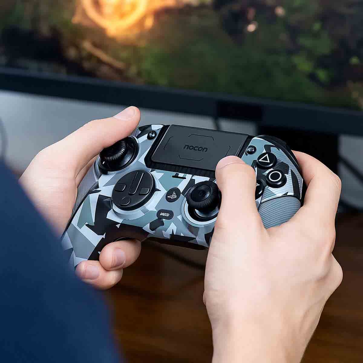 ناكون ريفلوشن وحدة تحكم ألعاب 5 برو أركتيك كامو لبلايستيشن 4 وبلايستيشن 5